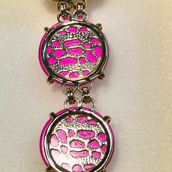 NWOT Kendra Scott Cassie Bracelet Bright Pink & Yellow Gold STUNNINGLY Perfect! - Picture 6 of 12